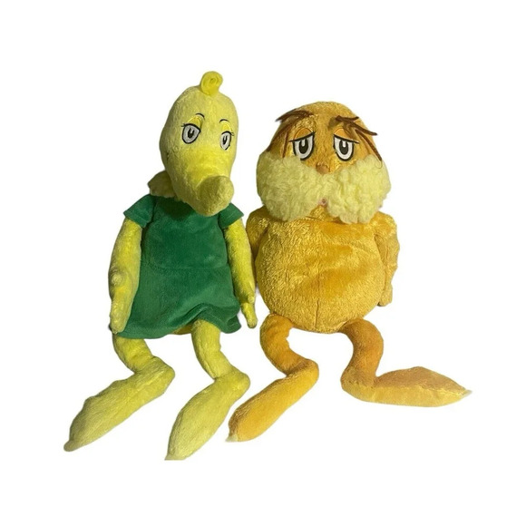 Dr. Seuss Sneetch 19" & Lorax 16" Plush Stuffed Animals ~ Kohl's Cares for Kids - Picture 1 of 16